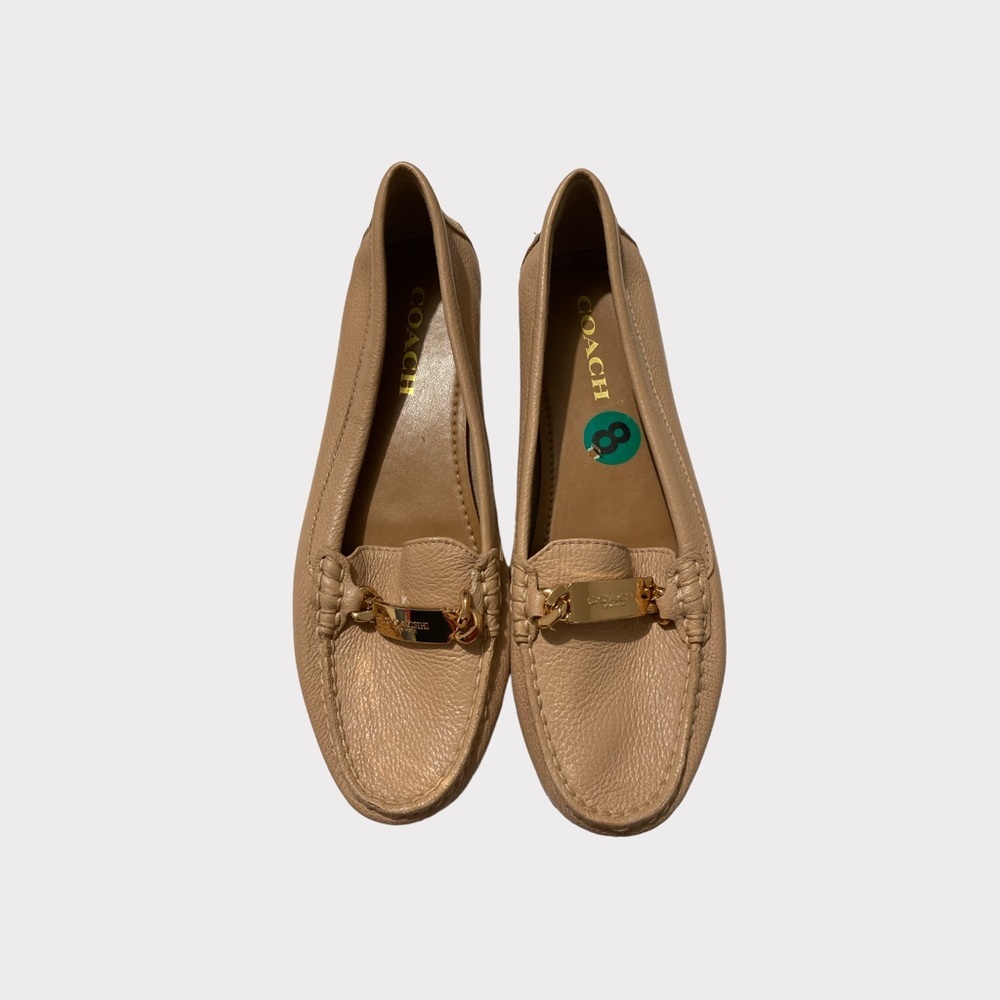 Coach Olive Pebbled Classic Loafer EUC Size 8 Blush​